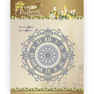 Dies - Precious Marieke - Golden Christmas - Wall Clock Precious Marieke PM10240
