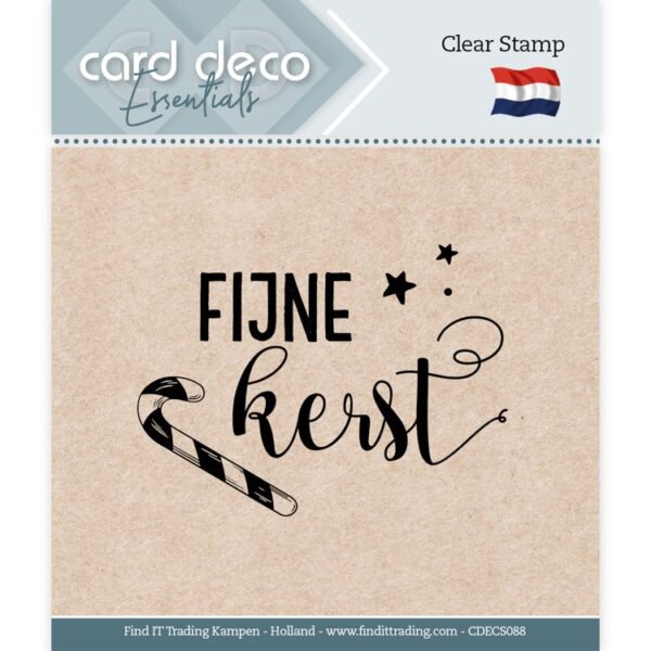 Card Deco Essentials - Clear Stamps - Fijne Kerst Card Deco Essentials CDECS088