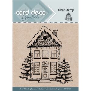 Card Deco Essentials Clear Stamps - Christmas House CDECS114