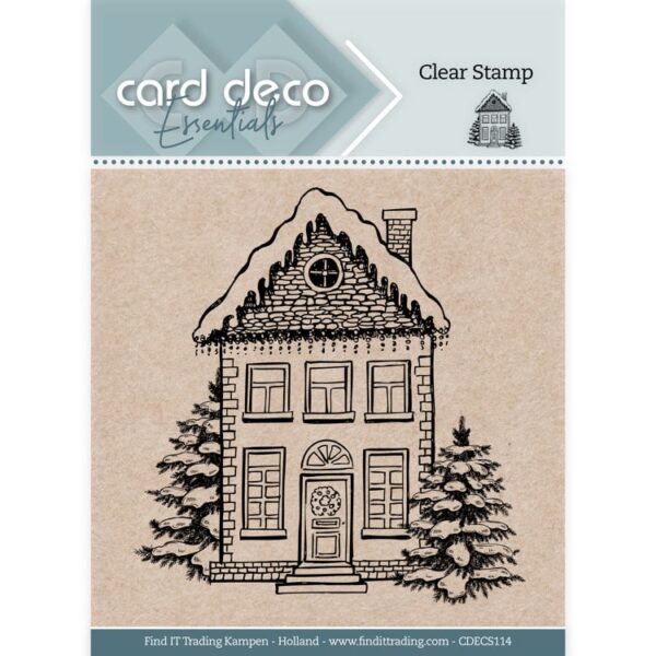 Card Deco Essentials Clear Stamps - Christmas House CDECS114