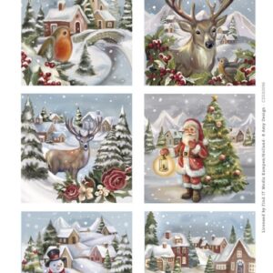 Scenery - Amy Design - From Santa with Love - Christmas Bird Square CDS10096