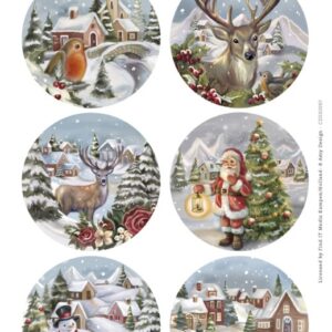 Scenery - Amy Design - From Santa with Love - Christmas Bird Round CDS10097