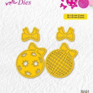 Nellie's Choice Shape Die - Kerstballen SD245 36x43mm SD245