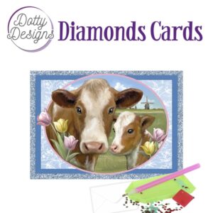 Dotty Designs Diamond Cards - Cows Dotty Designs DDDC1098
