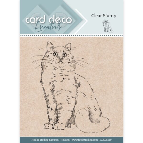 Card Deco Essentials Clear Stamps - Cat Card Deco Essentials CDECS119
