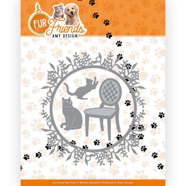Dies - Amy Design – Fur Friends - Cat Circle Amy Design ADD10284
