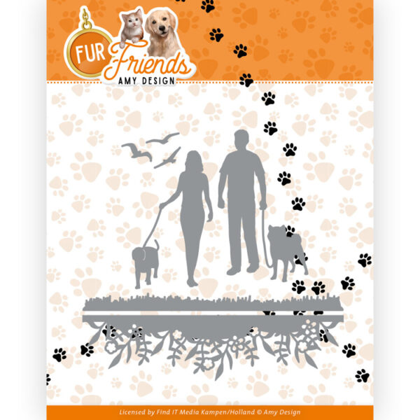Dies - Amy Design – Fur Friends - Walking the Dog Amy Design ADD10283