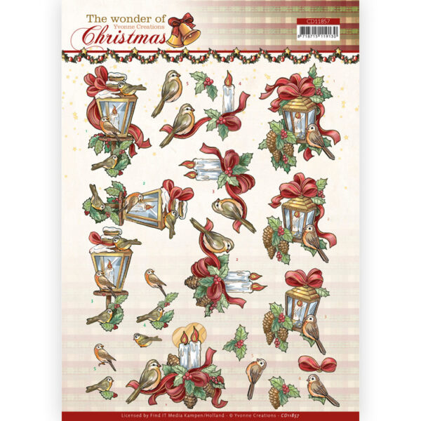 CD11857 3D Cutting Sheet - YC - The Wonder of Christmas - Wonderful Candles