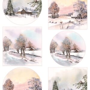 Decoupage A4 Sheet Mattie's Mooiste Winter Landscape (MB0205)