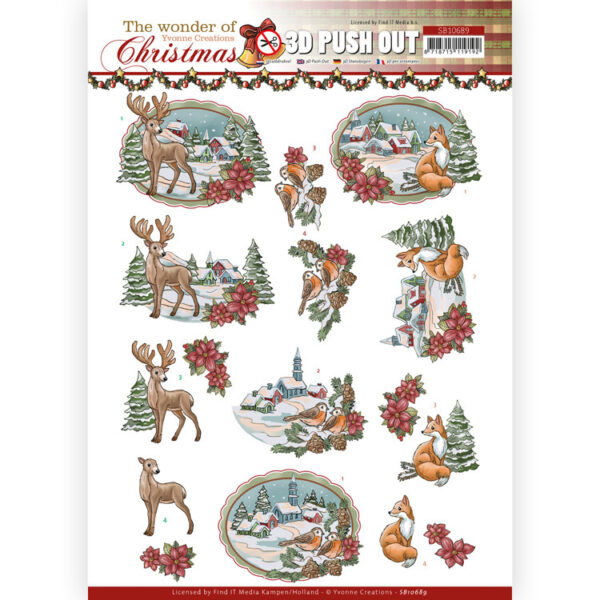 SB10689 3D Push Out - YC - The Wonder of Christmas - Wonderful Village