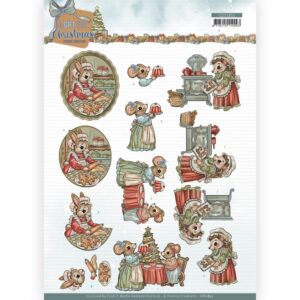 3D Cutting Sheet - Yvonne Creations - A Gift for Christmas - Christmas Cake CD11852