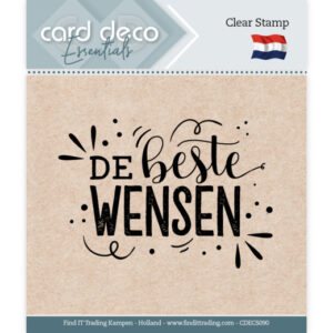 Card Deco Essentials - Clear Stamps - De beste wensen Card Deco Essentials CDECS090