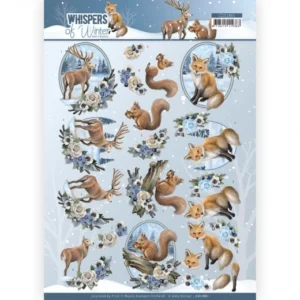 3D Cutting Sheet - Amy Design - Whispers of Winter - Forest Animals  CD11861