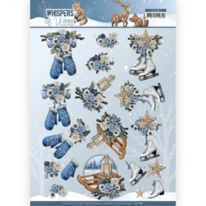 3D Cutting Sheet - Amy Design - Whispers of Winter - Skating  CD11862