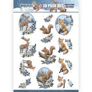3D Push Out - Amy Design - Whispers of Winter - Forest Animals   SB10694