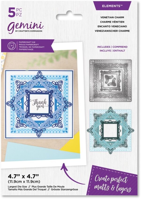 Gemini - Elements - Heritage snijmal - Venetian Charm GEM-MD-ELE-VENCH