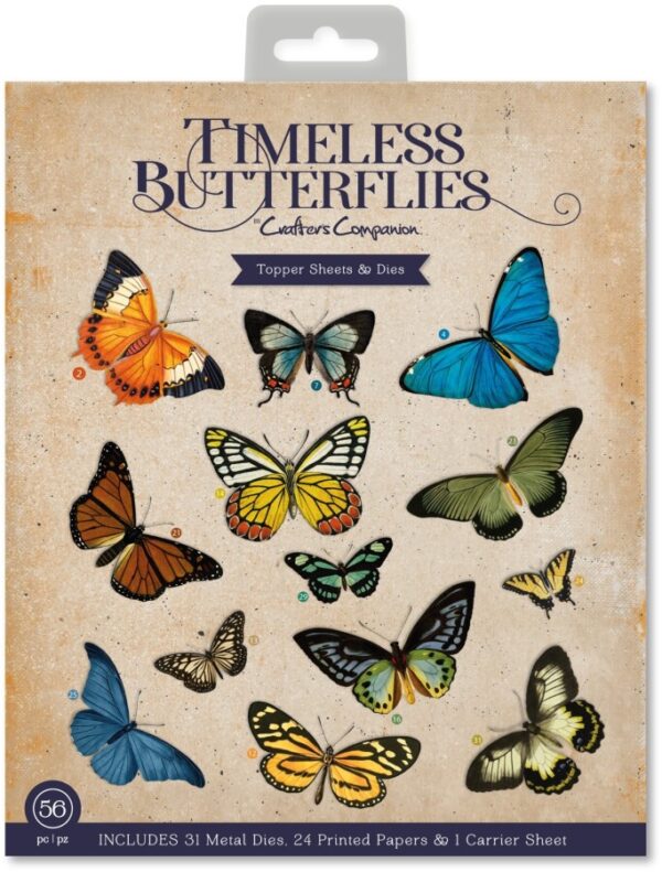 Timeless Butterflies Collection - Snijmallen/Knipvellen-set