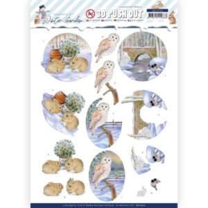 3D Push Out - Jeanine's Art - Winter Garden - Rabbits Jeanine's Art SB10700