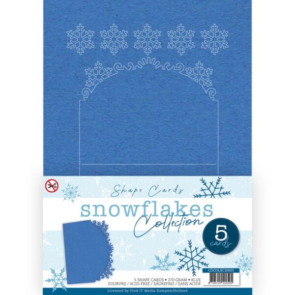 Card Deco Snowflake Collection - Shape Card Blue CDCOLSC10003