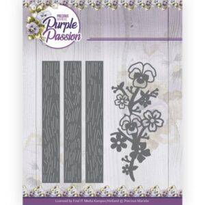 Dies - Precious Marieke - Purple Passion - Fence with Pansies Precious Marieke PM10245