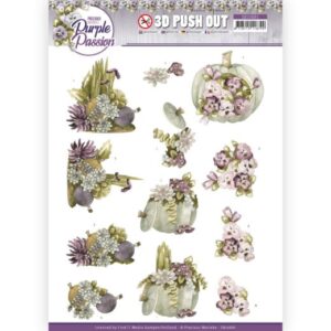 3D Push Out - Precious Marieke - Purple Passion - Pumpkin Passion Precious Marieke SB10681