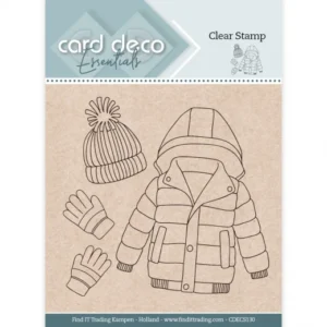 Card Deco Essentials Clear Stamps - Snow Clothes  CDECS130