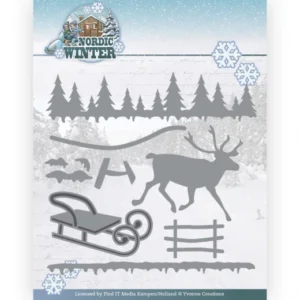 Dies - Yvonne Creations - Funky Nanna – Nordic Winter - Nordic Scene  YCD10293