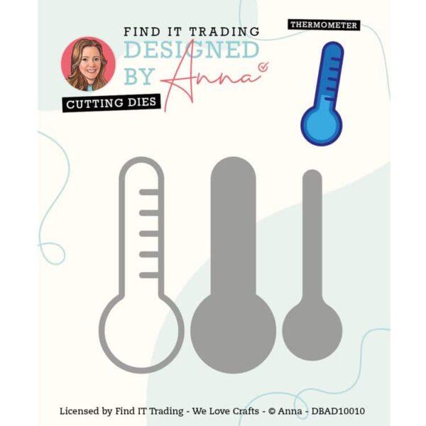 Designed by Anna - Mix and Match Cutting Dies - THERMOMETER DBAD10010