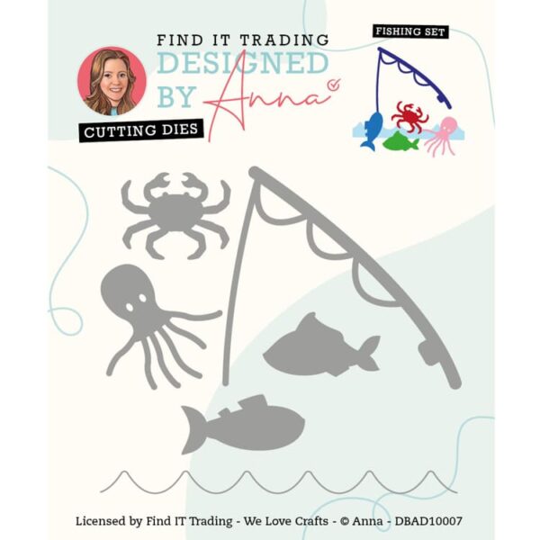 Designed by Anna - Mix and Match Cutting Dies - FISHING SET DBAD10007