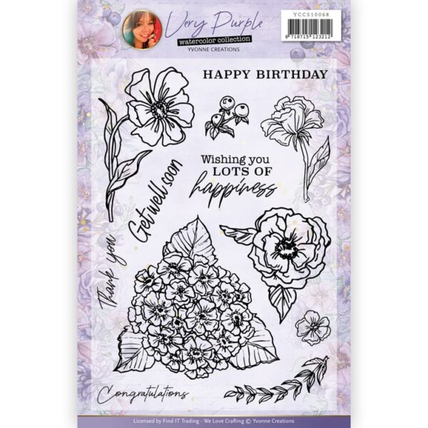 Clear Stamps - Yvonne Creations - Very Purple YCCS10068