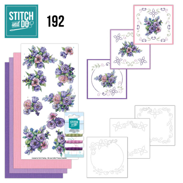 Stitch and Do 192 - Yvonne Creations - Very Purple Stitch & Do STDO192