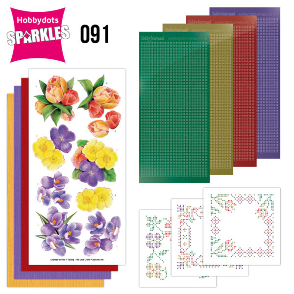 Sparkles Set 91 - Jeanine's Art - Spring Flowers Stickers en DODO SPDO091
