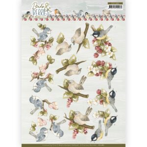CD11881 3D Knipvel - PM - Birds and Berries - Raspberries