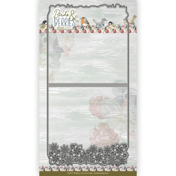 CDCD10118 Dies - PM - Birds and Berries - Frame Card Flower Border 4K