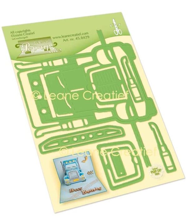 Pop-Up Truck Cut & Emboss Dies (45.8429) Leane Creatief