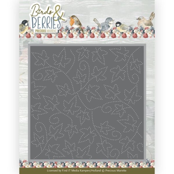 PM10249 Dies - PM - Birds and Berries - Leaf Frame