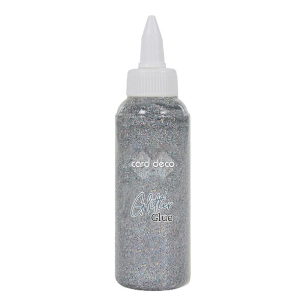 Card Deco Essentials - Glitter Glue - Silver - 120ML CDEGG003
