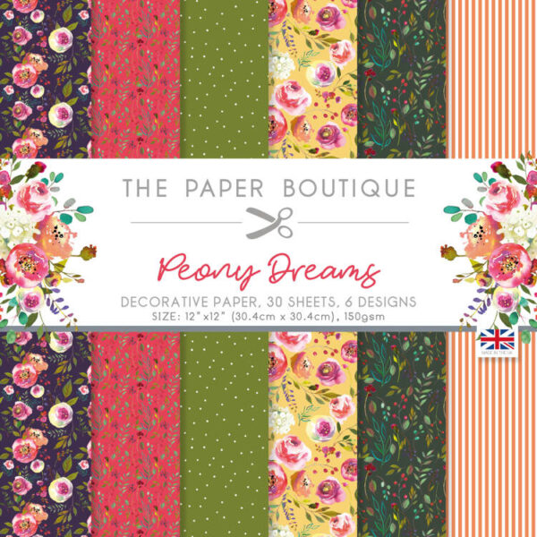 The Paper Boutique Peony Dreams 8x8 Paper Pad  PB1979