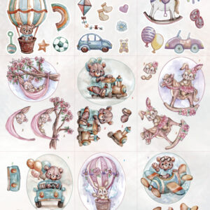 3D Cutting Sheets - Yvonne Creations - Hello World - Mini CD11968