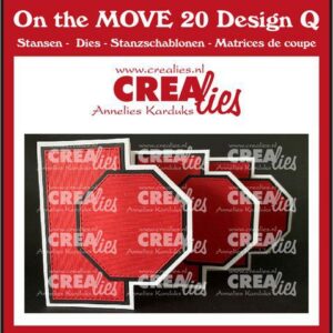 Crealies On the MOVE Design Q Achthoeken CLMOVE20 folded: 10 x 12 cm (03-23)