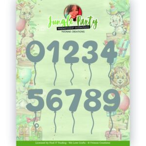 Dies - Yvonne Creations - Jungle Party - Jungle Numbers YCD10304