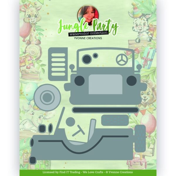 Dies - Yvonne Creations - Jungle Party - Jungle Car YCD10303