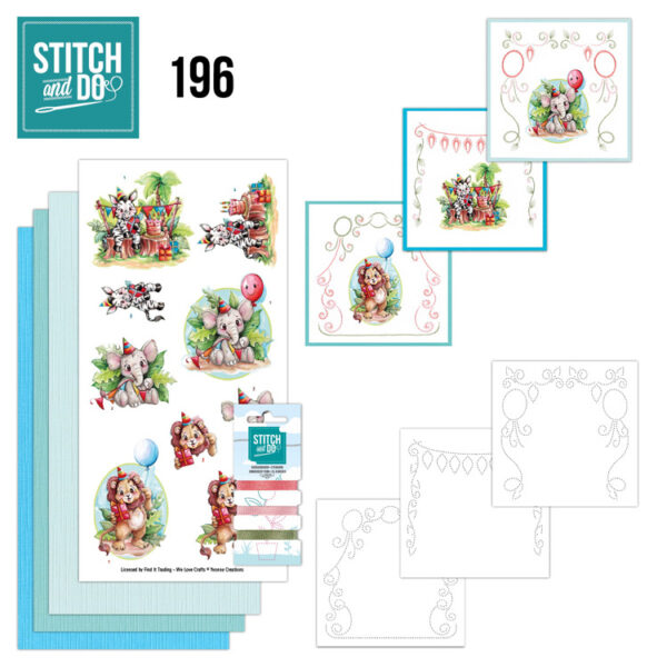 Stitch and Do 196 - Yvonne Creations - Jungle Party Stitch & Do STDO196