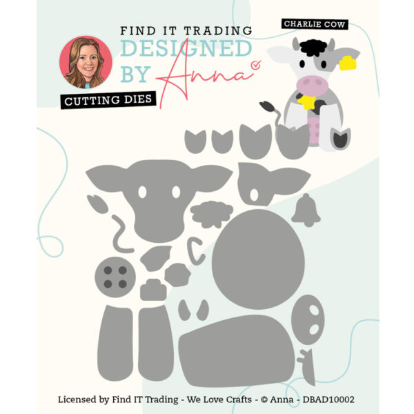 Designed by Anna - Cutting Dies – Charlie Cow DBAD10002