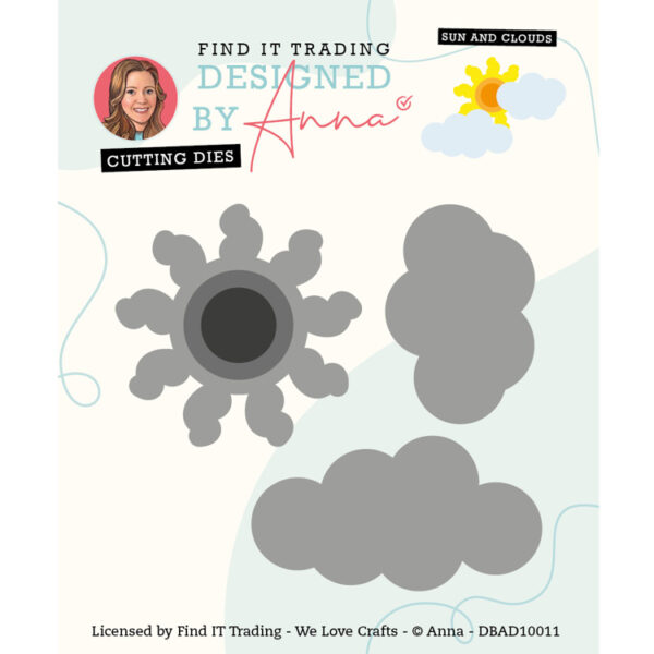 Designed by Anna - Cutting Dies - Sun and Clouds DBAD10011