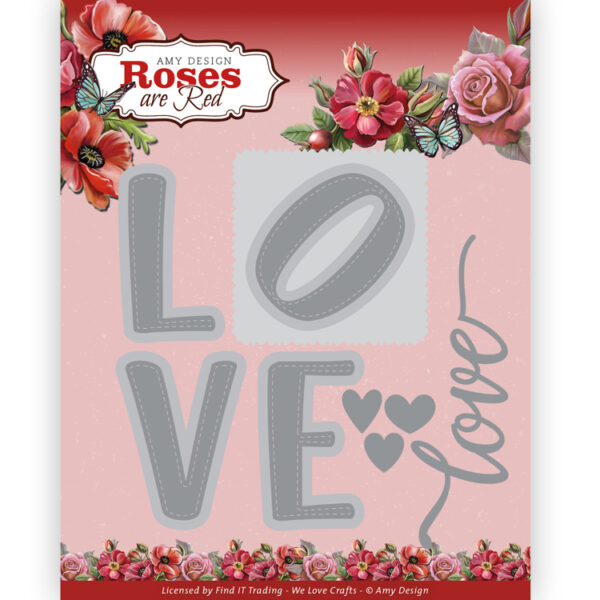 ADD10298 Dies - AD - Roses Are Red - Love