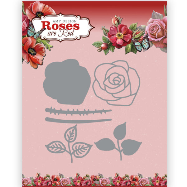 ADD10301 Dies - AD - Roses Are Red - Buil-up Rose