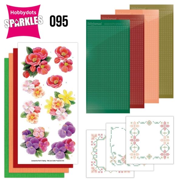 Sparkles Set 95 - Jeanine's Art- Mix of Flowers Stickers en DODO SPDO095