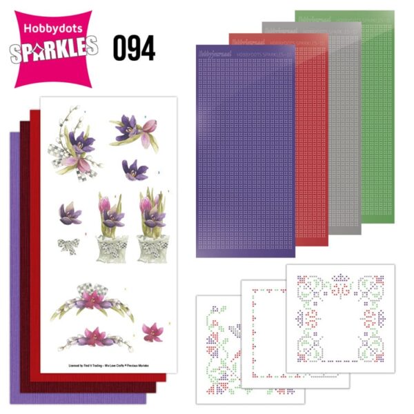Sparkles Set 94 - Precious Marieke - Crocus Stickers en DODO SPDO094