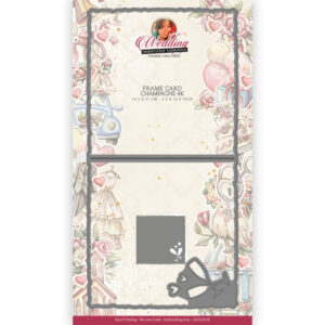 Dies - Yvonne Creations - Wedding - Frame Card Champagne Border 4K CDCD10138